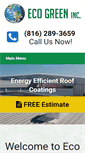 Mobile Screenshot of ecogreenroofing.com